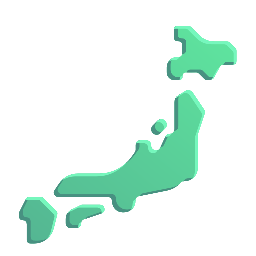 Silhouette Of Japan on Microsoft 3D