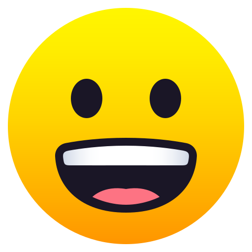Grinning Face on JoyPixels