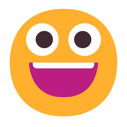 Grinning Face on Microsoft Fluent