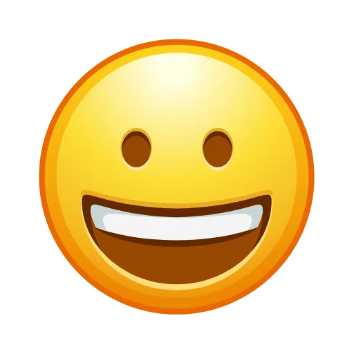 Grinning Face on Telegram