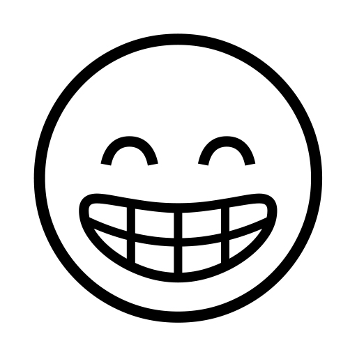 Grinning Face With Smiling Eyes on Noto Emoji