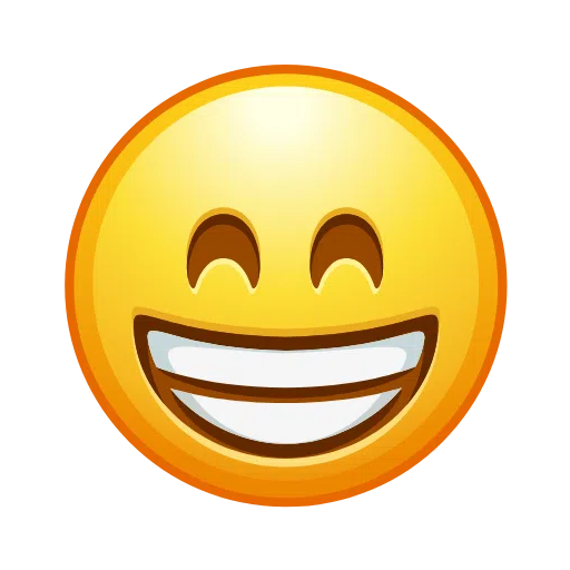 Grinning Face With Smiling Eyes on Telegram