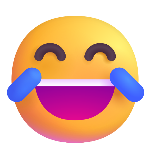Face With Tears Of Joy on Microsoft 3D