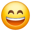 Smiling Face With Open Mouth And Smiling Eyes on Samsung