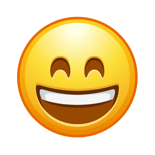 Smiling Face With Open Mouth And Smiling Eyes on Telegram