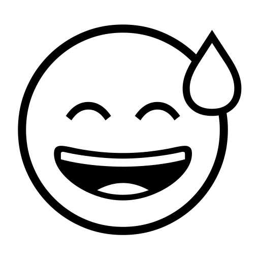 Smiling Face With Open Mouth And Cold Sweat on Noto Emoji