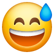 Smiling Face With Open Mouth And Cold Sweat on Samsung