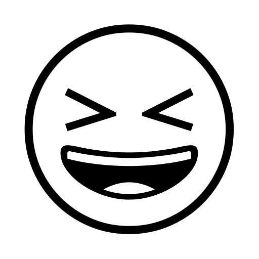 Smiling Face With Open Mouth And Tightly-closed Eyes on Noto Emoji