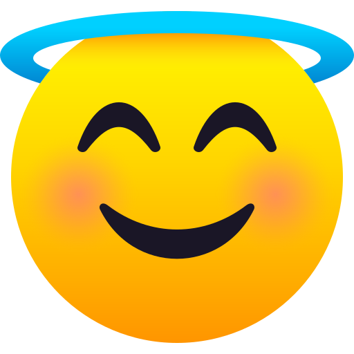 Smiling Face With Halo on JoyPixels