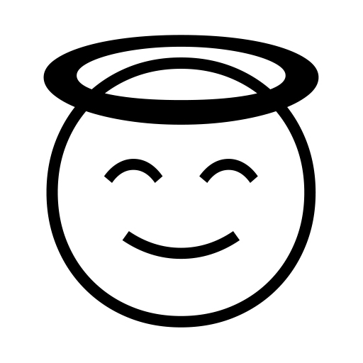 Smiling Face With Halo on Noto Emoji