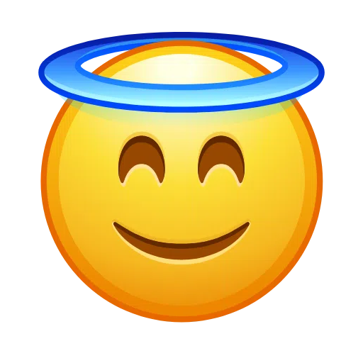 Smiling Face With Halo on Telegram