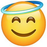 Smiling Face With Halo on WhatsApp