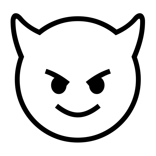 Smiling Face With Horns on Noto Emoji