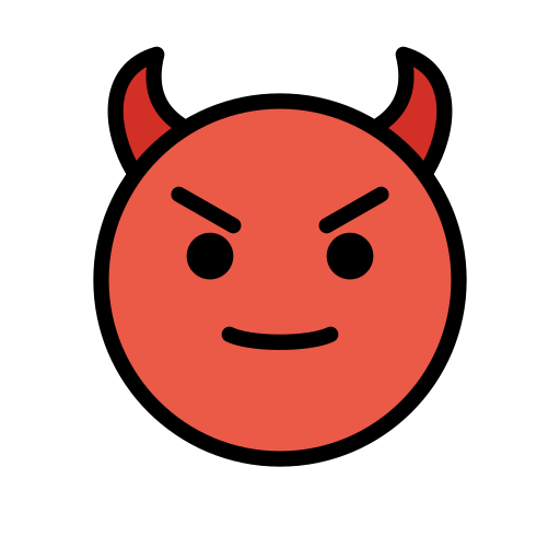 Smiling Face With Horns on OpenMoji