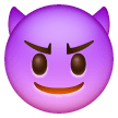 Smiling Face With Horns on Samsung