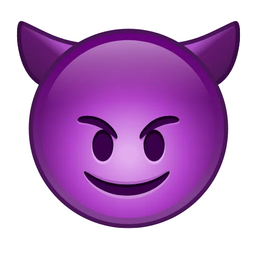 Smiling Face With Horns on Telegram