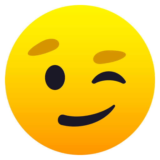 Winking Face on JoyPixels