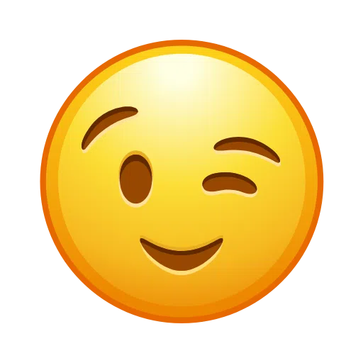 Winking Face on Telegram