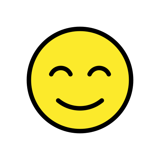Smiling Face With Smiling Eyes on OpenMoji
