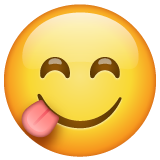 Face Savouring Delicious Food on WhatsApp