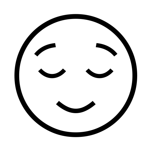 Relieved Face on Noto Emoji
