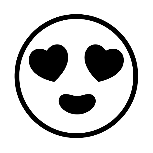 Smiling Face With Heart-shaped Eyes on Noto Emoji