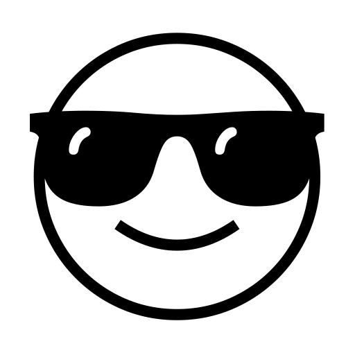 Smiling Face With Sunglasses on Noto Emoji