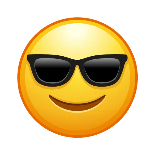 Smiling Face With Sunglasses on Telegram