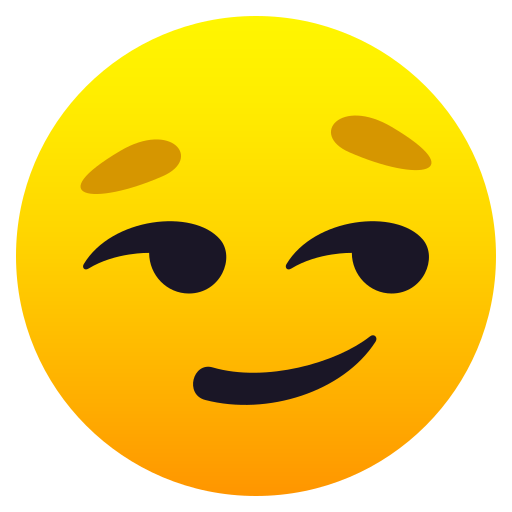 Smirking Face on JoyPixels