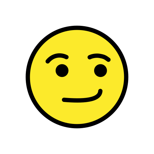 Smirking Face on OpenMoji