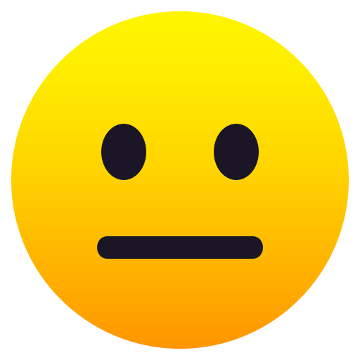 Neutral Face on JoyPixels