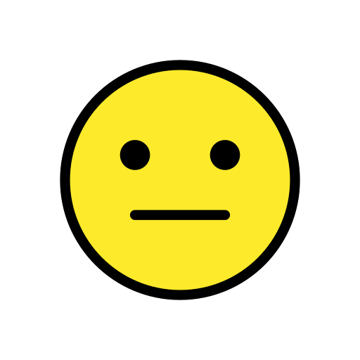 Neutral Face on OpenMoji