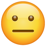 Neutral Face on WhatsApp
