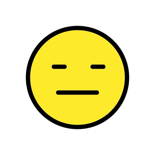 Expressionless Face on OpenMoji