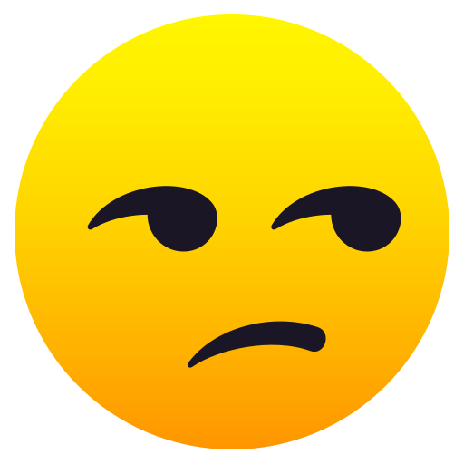 Unamused Face on JoyPixels