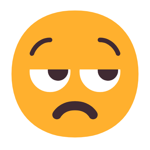Unamused Face on Microsoft Fluent