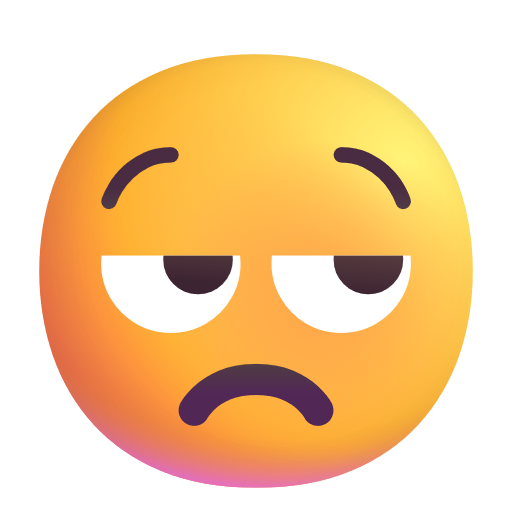 Unamused Face on Microsoft 3D