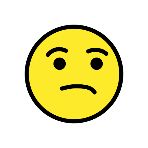 Unamused Face on OpenMoji