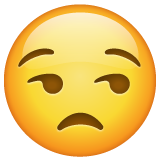 Unamused Face on WhatsApp