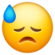 Face With Cold Sweat on Samsung