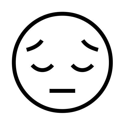 Pensive Face on Noto Emoji