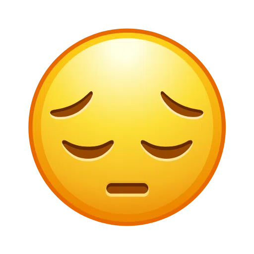 Pensive Face on Telegram