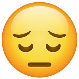 Pensive Face on WhatsApp