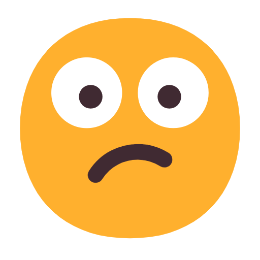 Confused Face on Microsoft Fluent