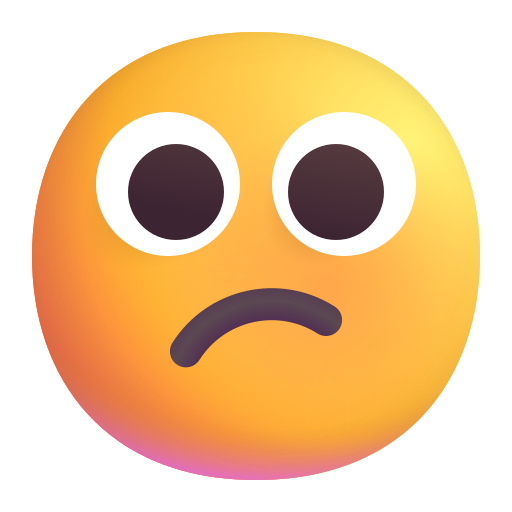 Confused Face on Microsoft 3D