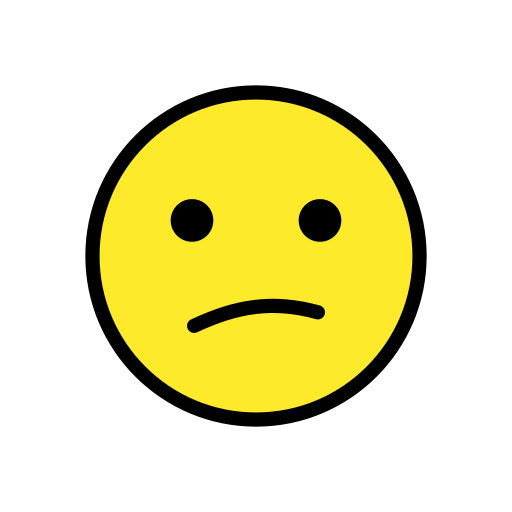 Confused Face on OpenMoji