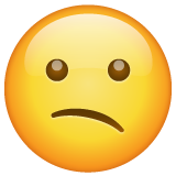 Confused Face on WhatsApp