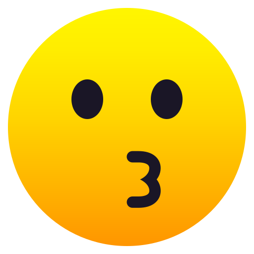 Kissing Face on JoyPixels