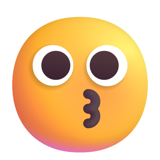 Kissing Face on Microsoft 3D