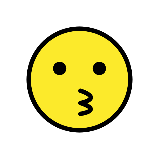 Kissing Face on OpenMoji